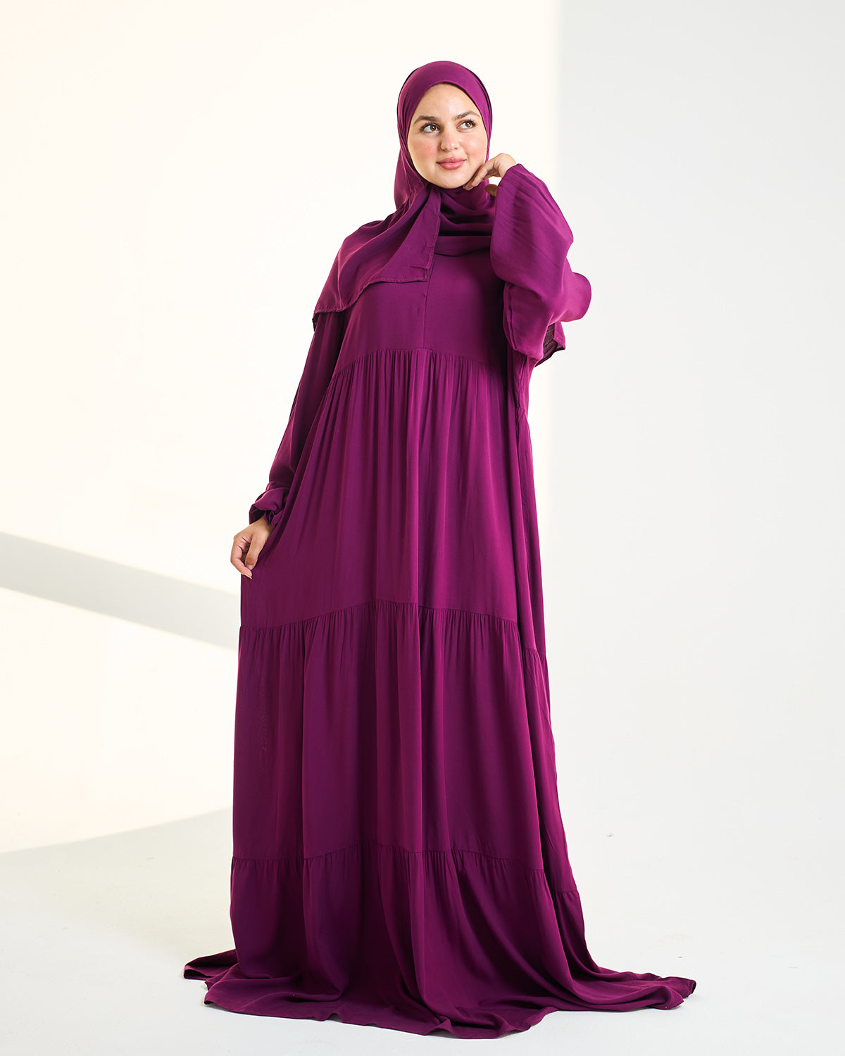 <tc>إسدال أرجواني - فيسكوز قطنإسدال</tc>