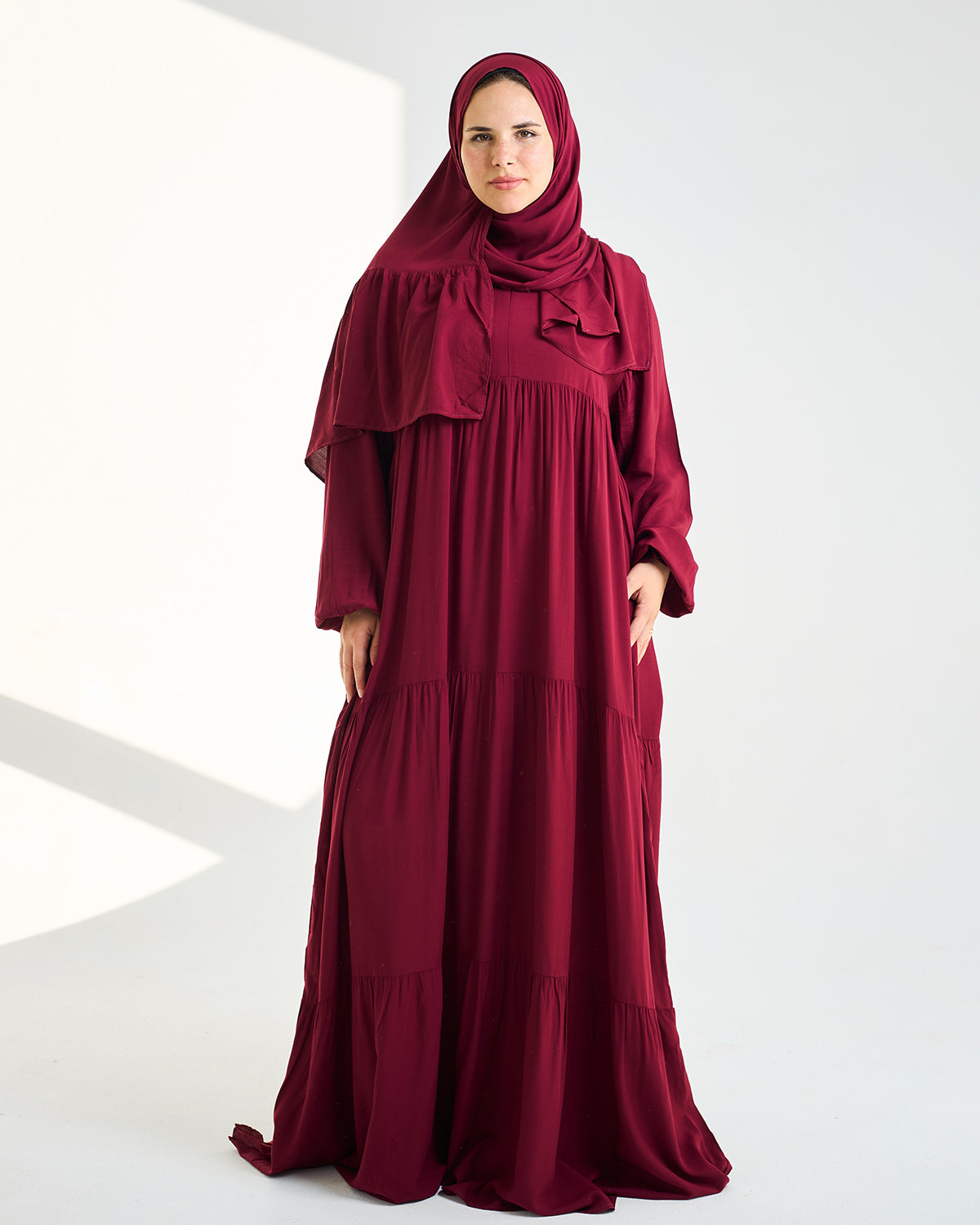 Marron Dress Essdal-Viscose Cotton