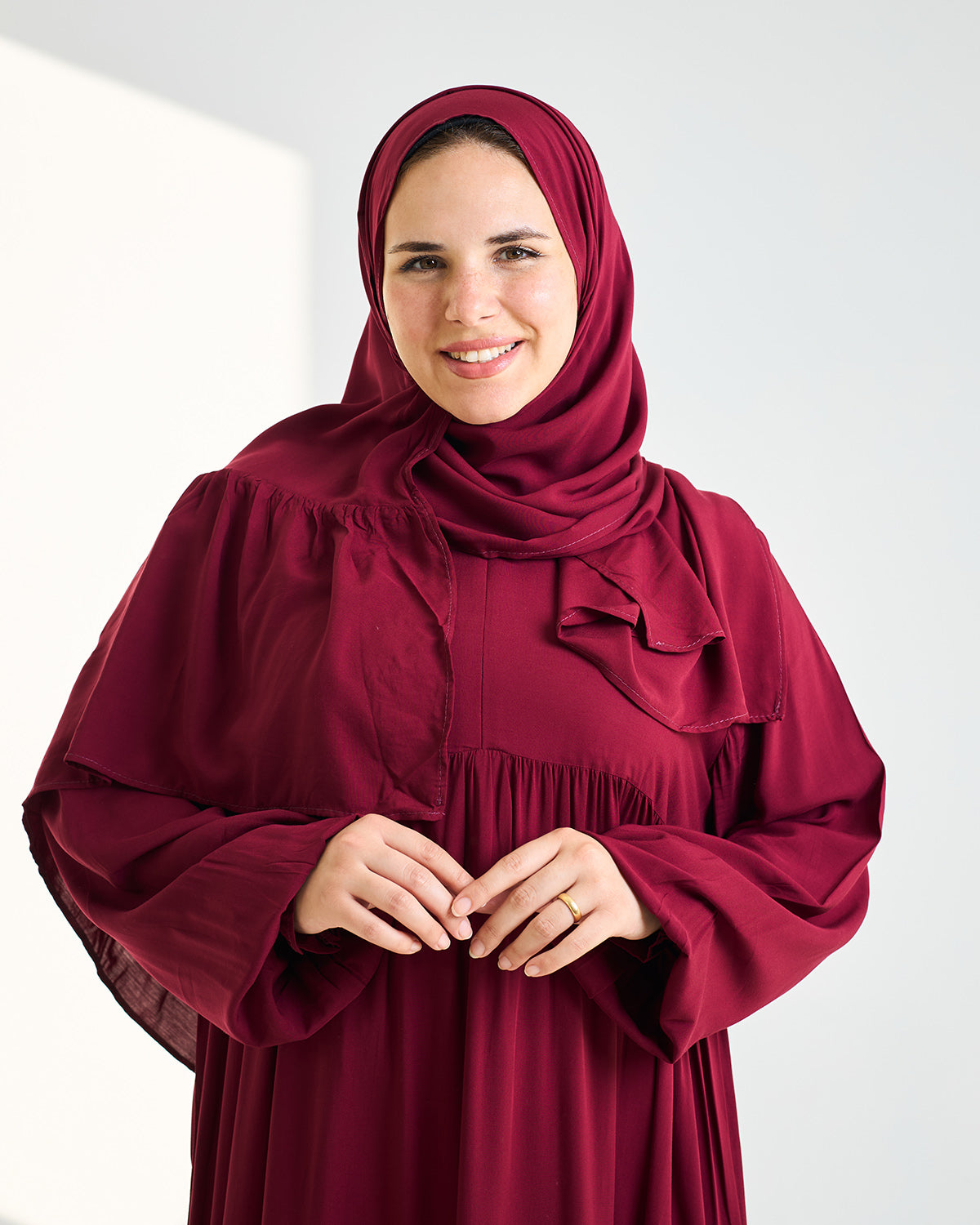 Marron Dress Essdal-Viscose Cotton