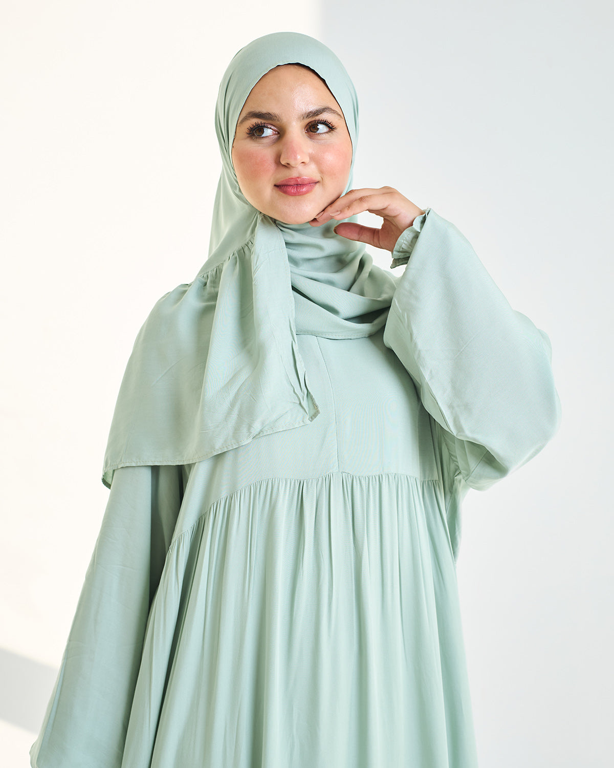 Baby Mint Dress Essdal-Viscose Cotton