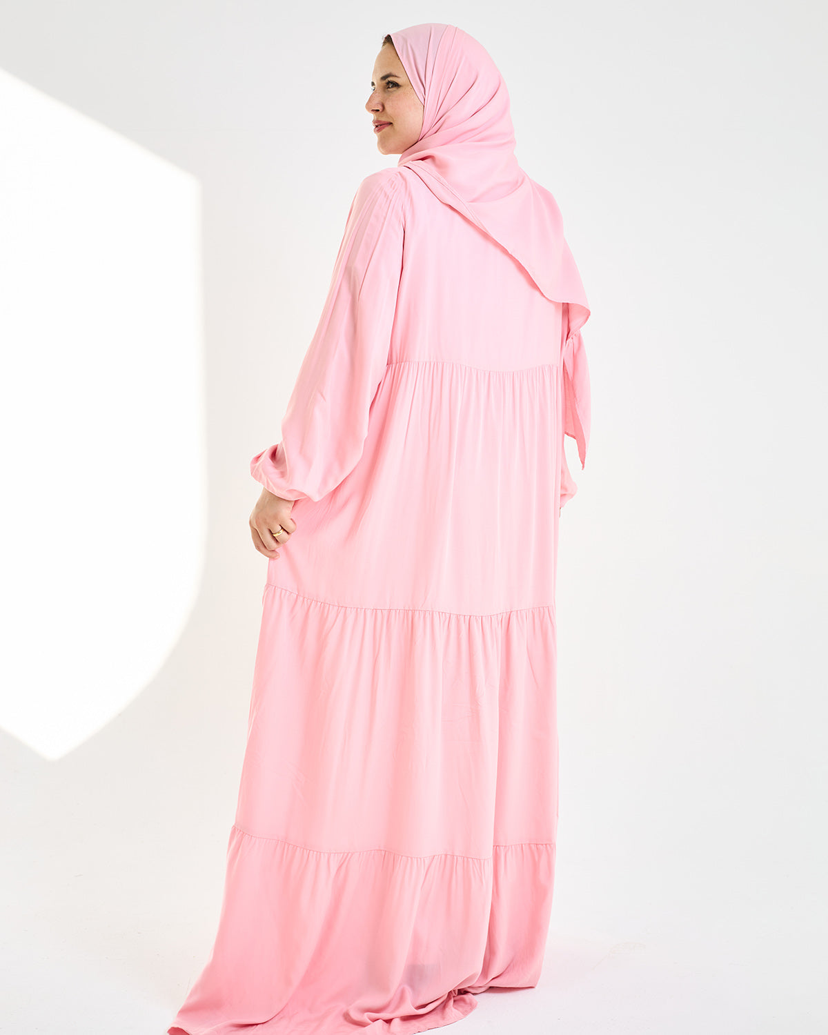 Baby Pink Dress Essdal-Viscose Cotton