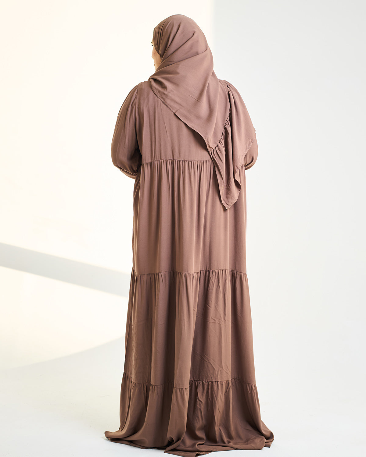 Coffee Dress Essdal-Viscose Cotton