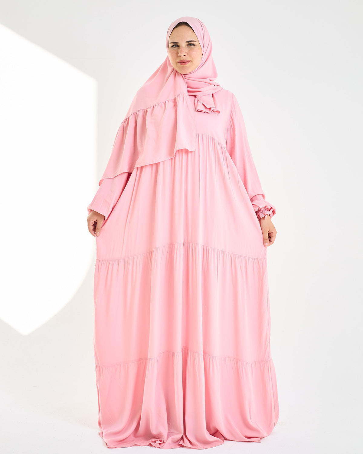 Baby Pink Dress Essdal-Viscose Cotton