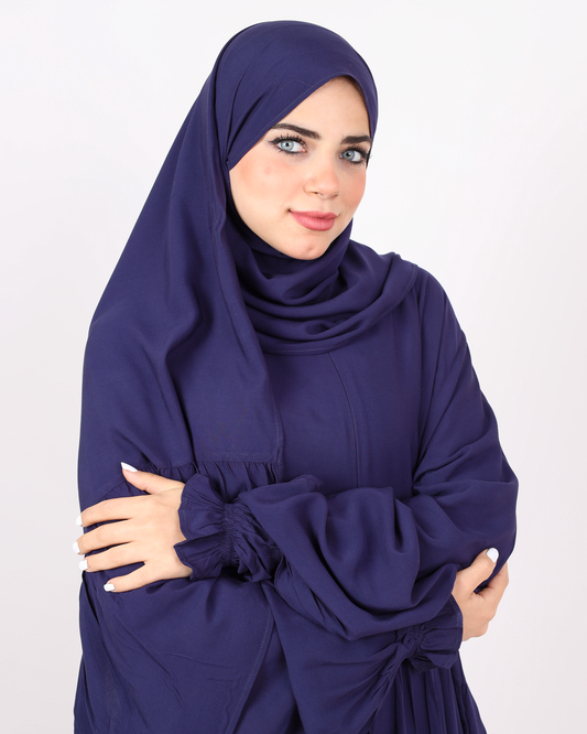 Navy Blue Essdal  - Classic Viscose Cotton