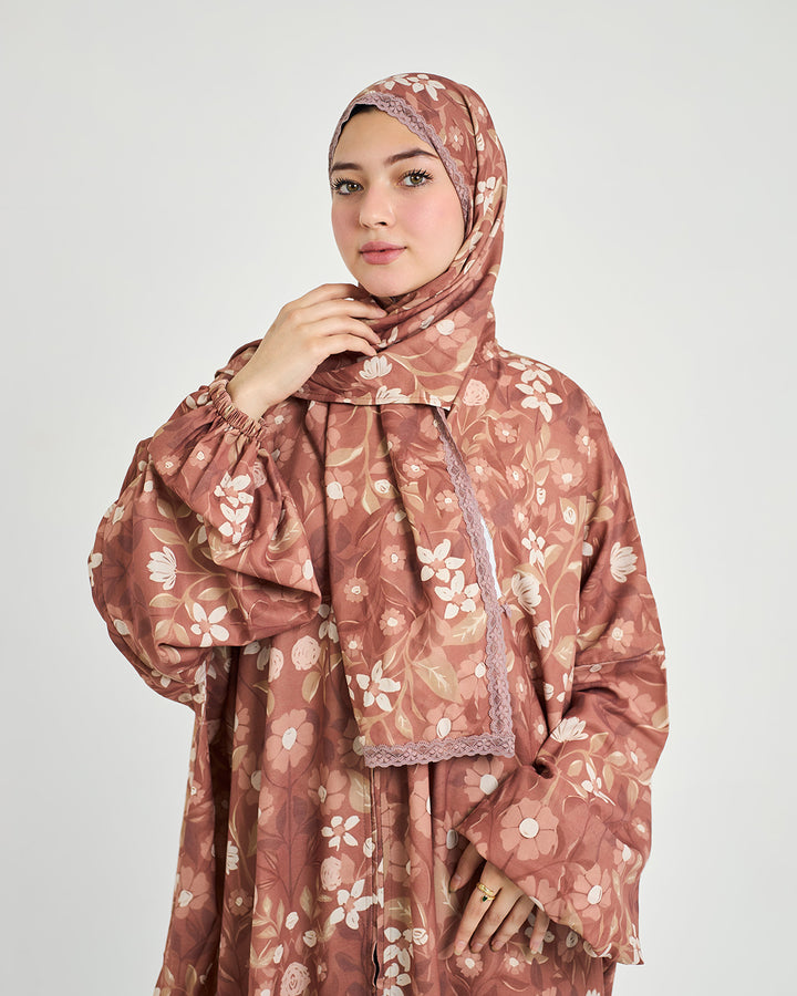 The Ankara Turkish Abaya-Zip- Front Crepe