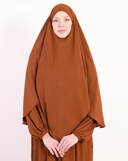 Caramel Brown French Hijab