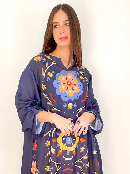 Joy Circles Navy Blue