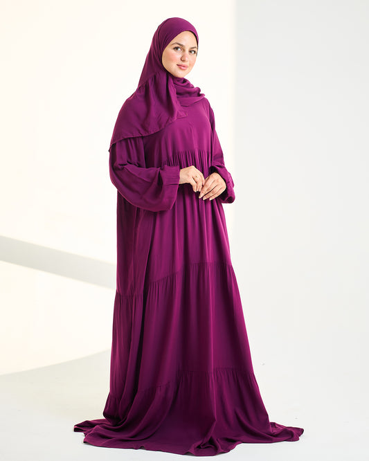 Purple Dress Essdal-Viscose Cotton