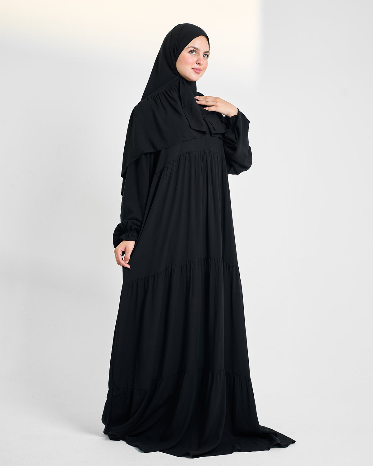 Black Dress Essdal-Viscose Cotton