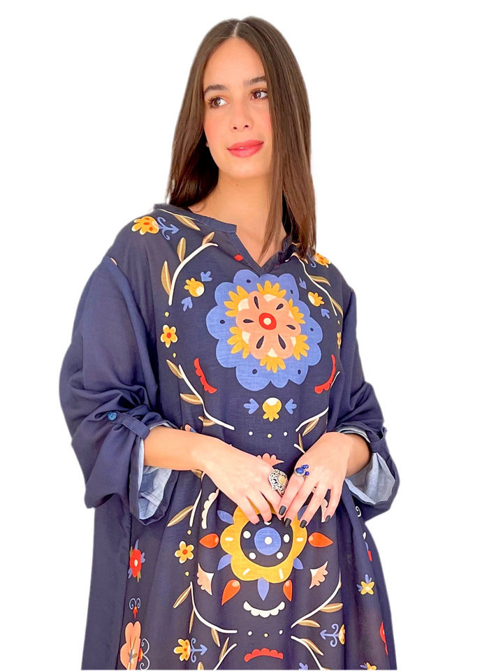 Joy Circles Navy Blue