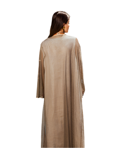 Ophelia Gold Fishnet Cardigan