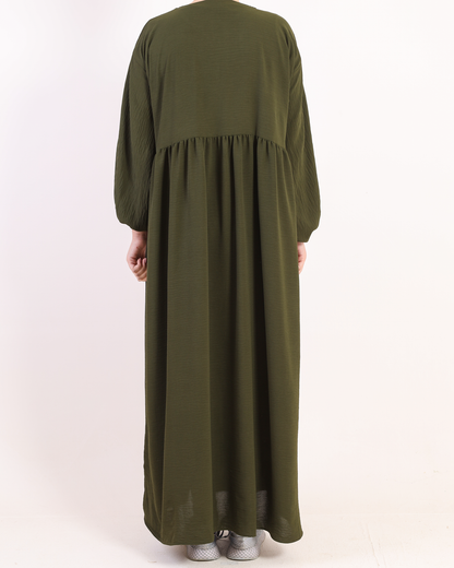 Olive Green French Abbaya